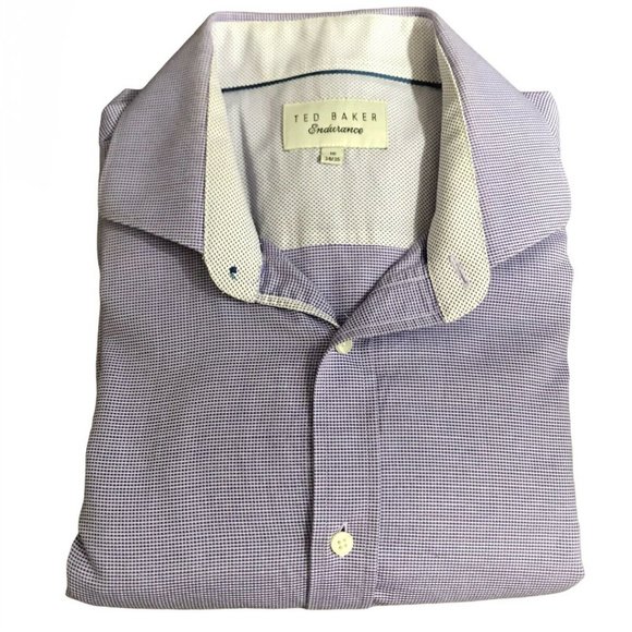 Ted Baker Endurance Purple Men's L/S Button Up - Picture 1 of 6